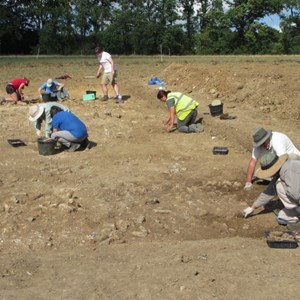 Continuing work in trench 3 – the main villa