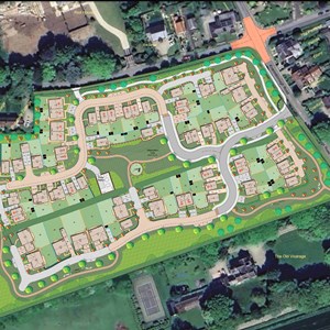 Site Boundaries & Enclosures - note existing hedges or new planting trees surround the site