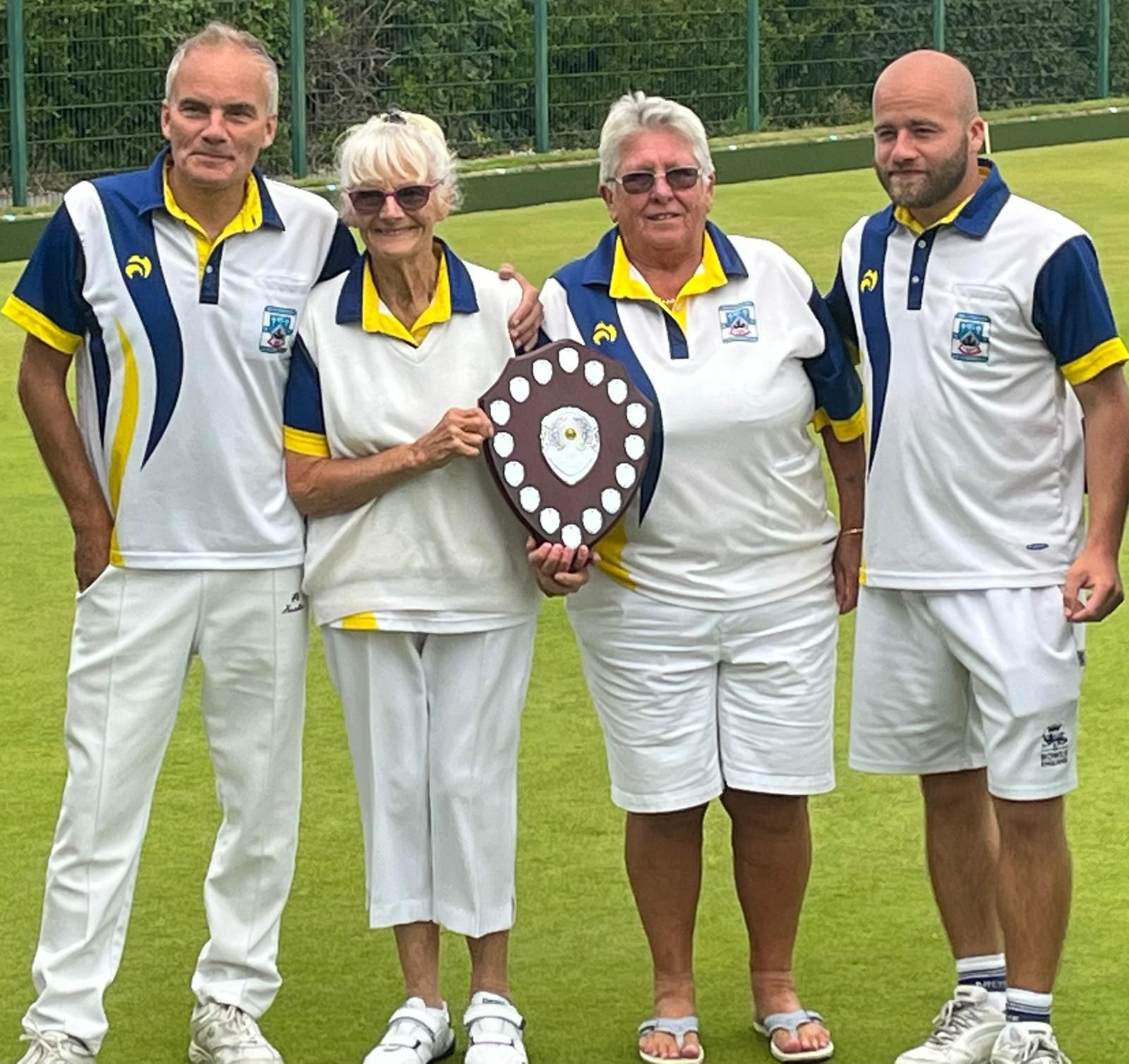 Terry, Denise, Jackie and Terry in the County Mixed Fours