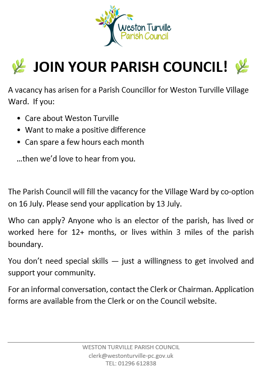 Weston Turville Parish Council  Home