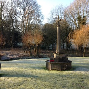 War Memorial in need of restoration, January 2016