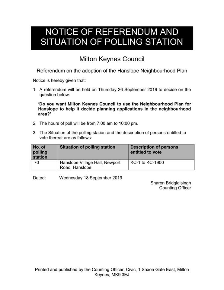 Referendum Notice