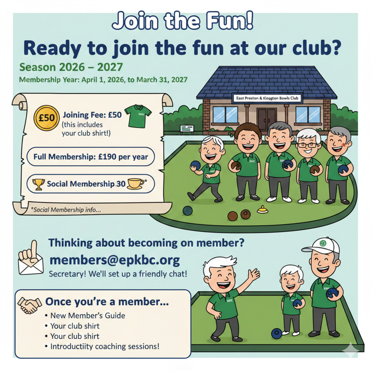 East Preston & Kingston Bowls Club Membership