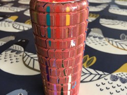 Tealight holder from turned resin crayons
