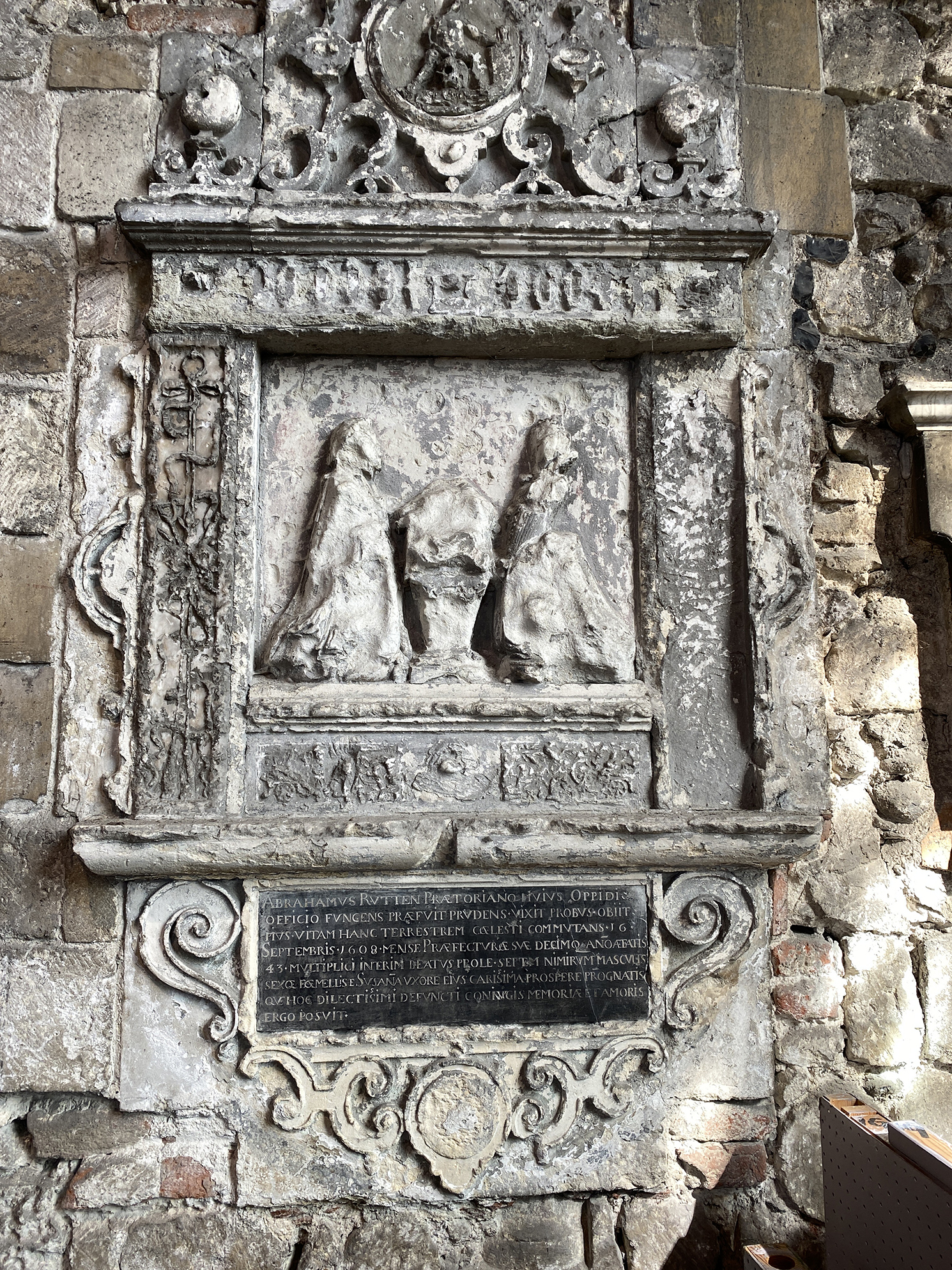 Wall Tabletfor Abraham Rutten d. 1608