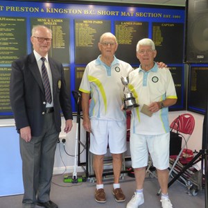 Veterans Winner - Tony Badain.  Runner Up - Colin Crane