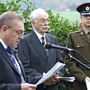 Martin Cook (left) who introduced the Oakley Act of Remembrance