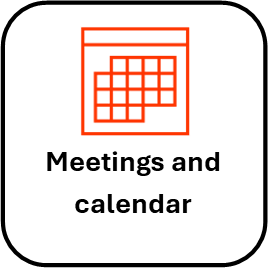 Meetings and calendar
